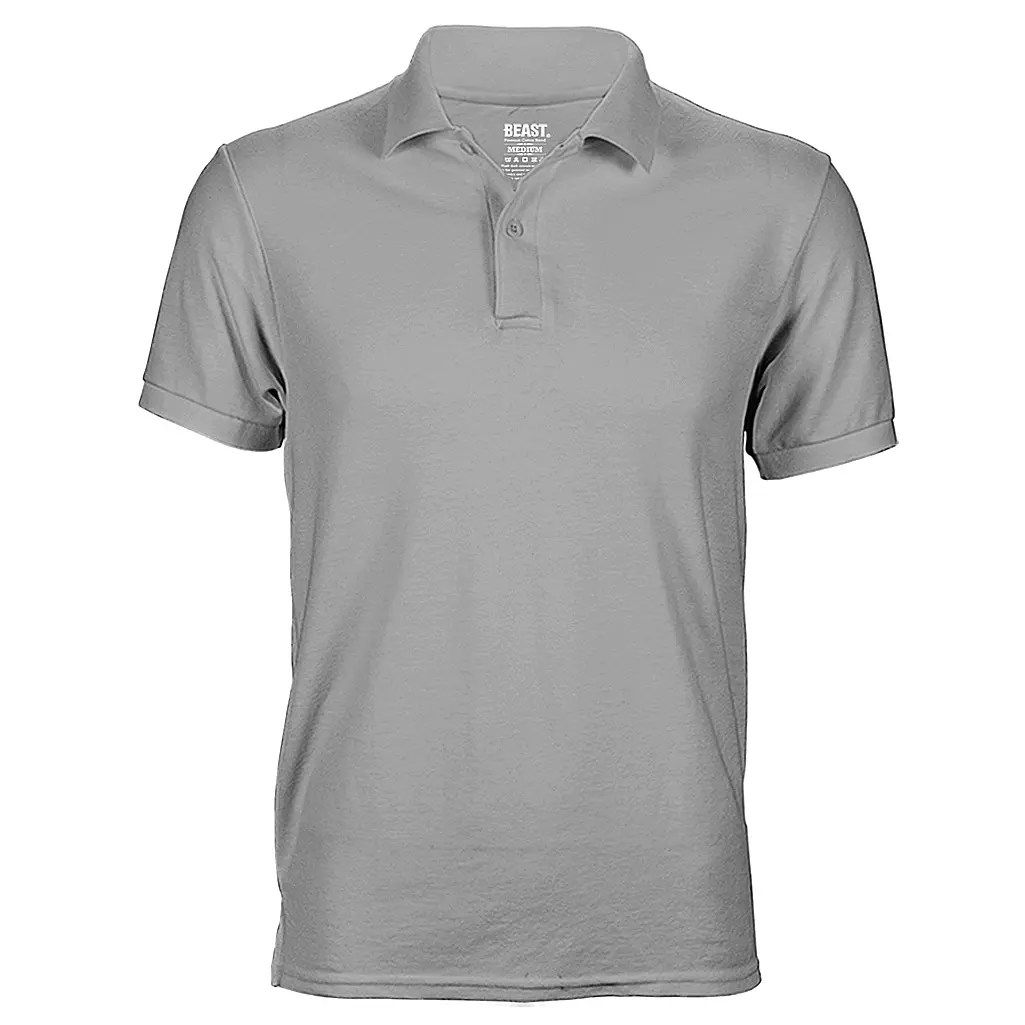 Misty Grey Men's Polo T Shirt | Premium Menswear at Best Value Prices
