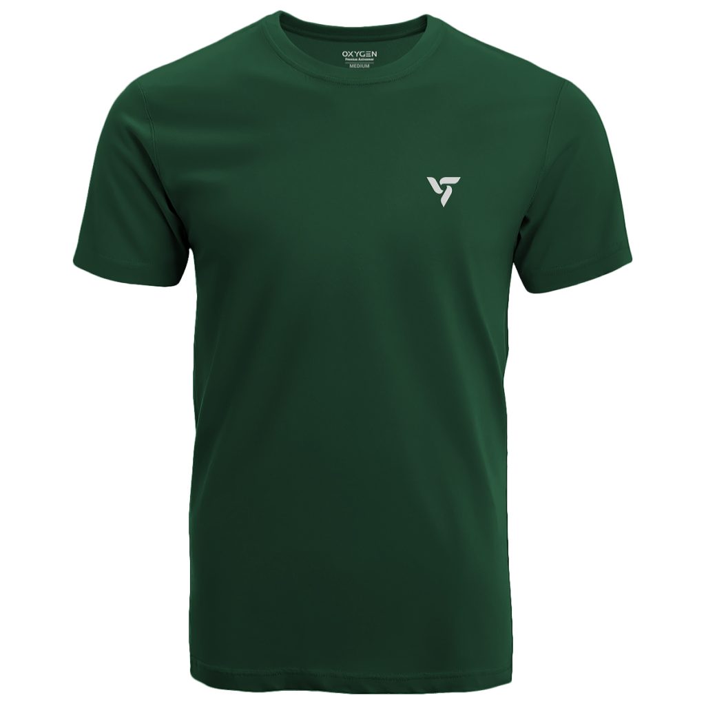 Long sleeve shirt - Jungle green with camouflage on chest. main image 0