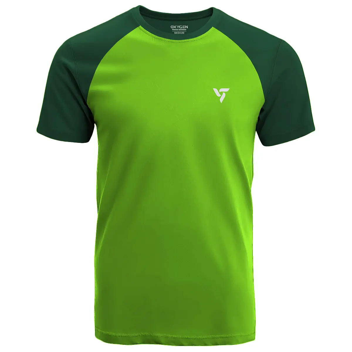 Neon Green & Jungle Green Sports T-Shirt