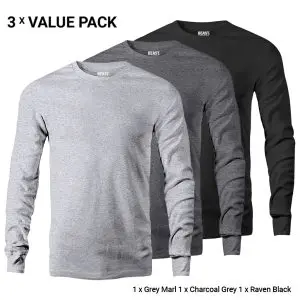 Men's Long Sleeve T Shirts Bundle Pack 0022