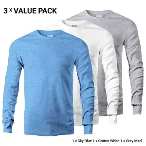 Men's Long Sleeve T Shirts Bundle Pack 0024
