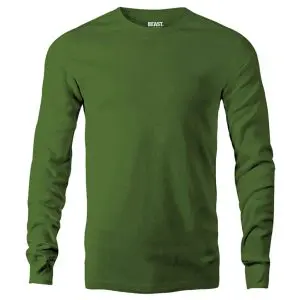Army Green Men's Long Sleeve T Shirt