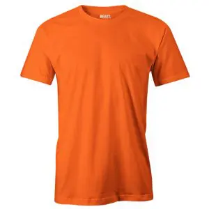 Blaze Orange Men's Crew Neck T Shirt