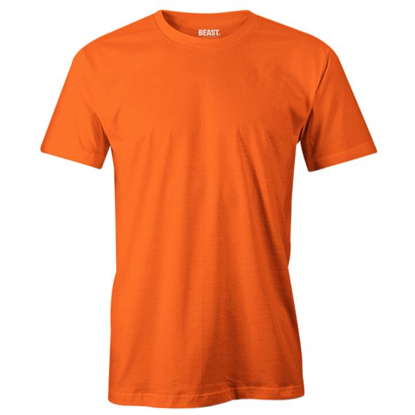 Blaze-Orange-Crew-Neck-T-Shirt