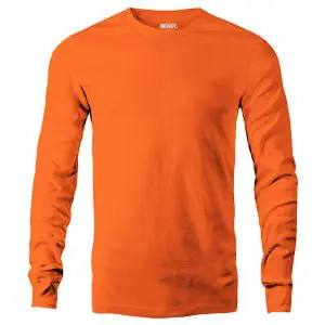Blaze Orange Men's Long Sleeve T Shirt