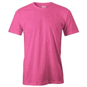 Bubblegum Pink Men's Crew Neck T Shirt