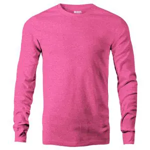 Bubblegum Pink Men's Long Sleeve T Shirt
