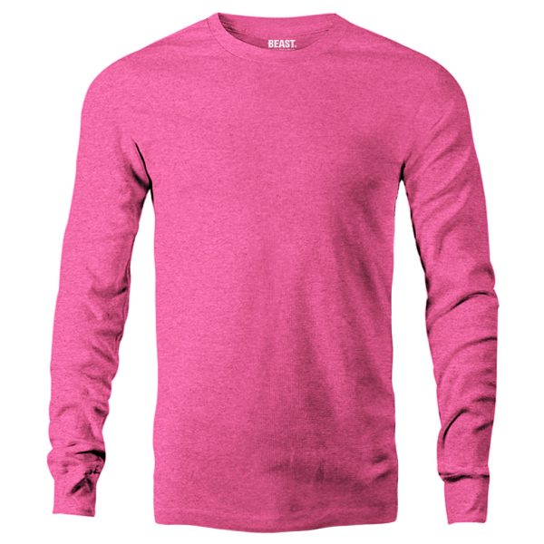 Bubblegum-Pink-Long-Sleeve-T-Shirt