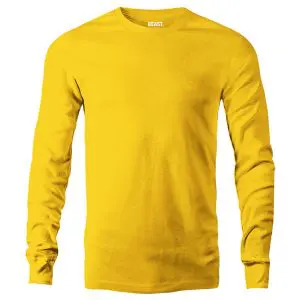 Bumblebee Yellow Men's Long Sleeve T Shirt