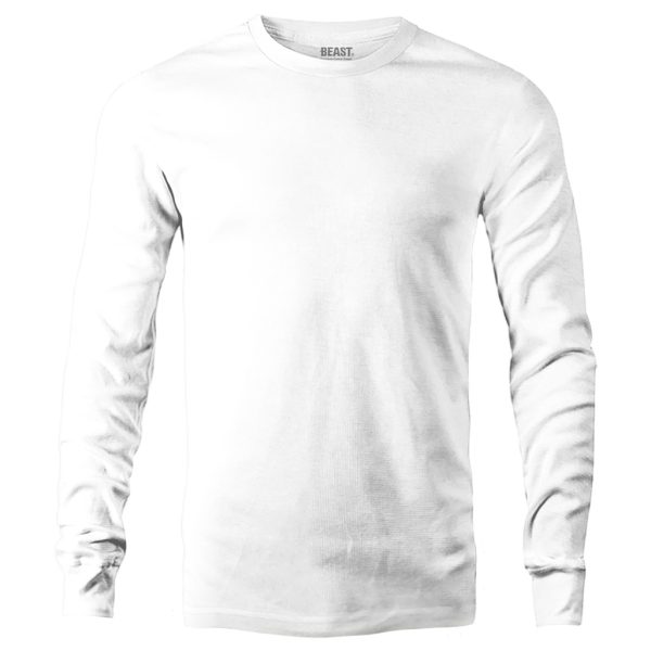 Cotton-White-Long-Sleeve-T-Shirt