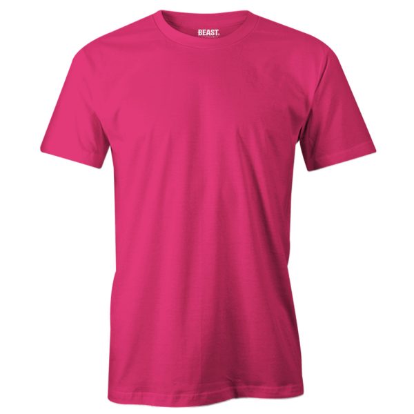 Hot-Pink-Crew-Neck-T-Shirt
