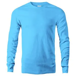 Ice Blue Men's Long Sleeve T Shirt