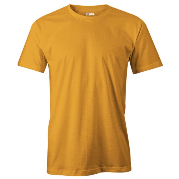 Mustard-Crew-Neck-T-Shirt
