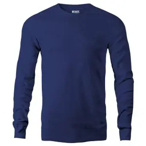 Navy Blue Men's Long Sleeve T Shirt
