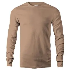 Safari Brown Men's Long Sleeve T Shirt