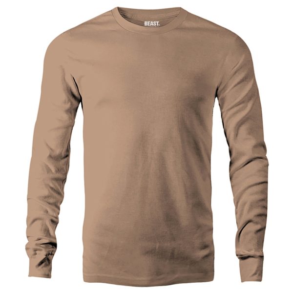 Safari-Brown-Long-Sleeve-T-Shirt