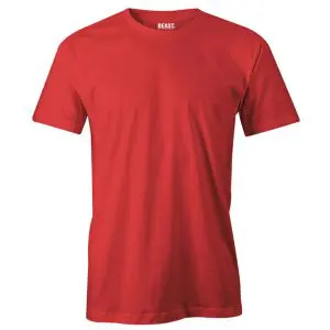 Scarlet Red Men's Crew Neck T Shirt