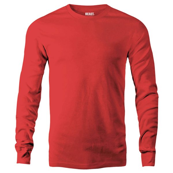 Scarlet-Red-Long-Sleeve-T-Shirt