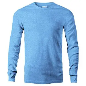 Sky Blue Men's Long Sleeve T Shirt