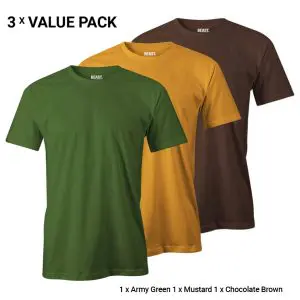 Men's Crew Neck T Shirts Bundle Pack 0055