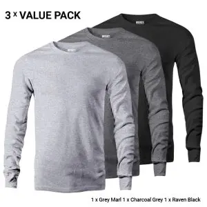 Men's Long Sleeve T Shirts Bundle Pack 0022