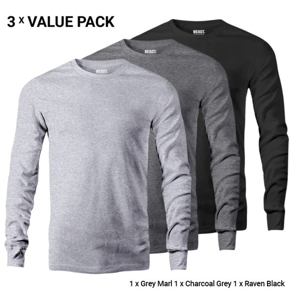 Men's Long Sleeve T Shirts Bundle Pack 0022 | Premium Menswear at Best ...