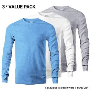 Men's Long Sleeve T Shirts Bundle Pack 0024