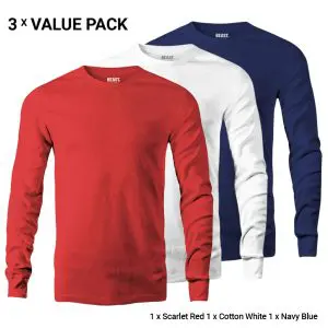 Men s Long Sleeve T Shirts Bundle Pack 0028 Premium Menswear at Best Value Prices