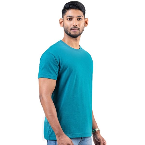 Teal-Blue-Crew-Neck-T-Shirt-11