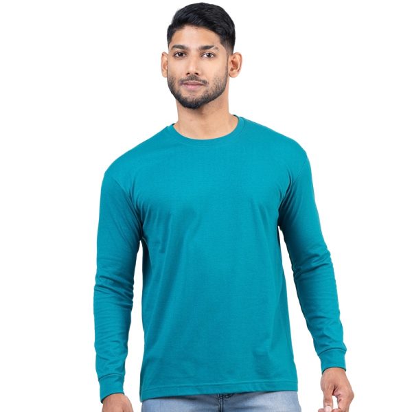 Teal-Blue-Long-Sleeve-T-Shirt-11