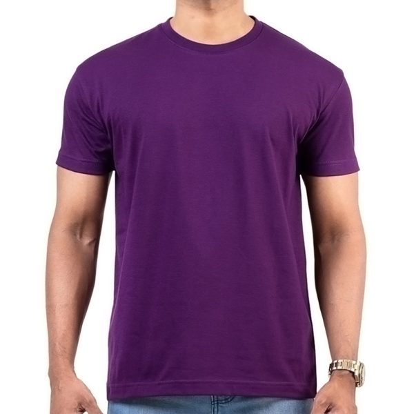 Purple Men’s Crew Neck T-Shirt – Casual Everyday Wear – T-Shirt Republic Sri Lanka