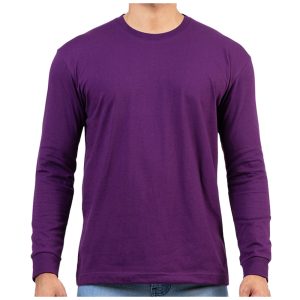 Men’s Purple Long Sleeve T-Shirt in Sri Lanka – Casual Wear for Everyday Style