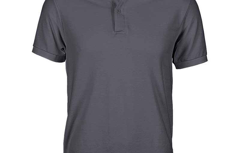 Gunmetal-Grey-Men's-Polo-T-Shirt