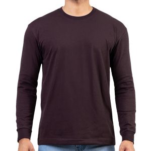 Chocolate-Brown-Long-Sleeve-T-Shirt