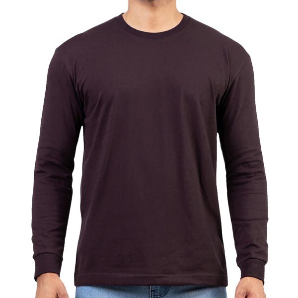 Chocolate-Brown-Long-Sleeve-T-Shirt