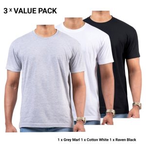 Crew Neck T-Shirts Bundle Pack 0056
