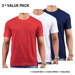 Crew Neck T-Shirts Bundle Pack 0058