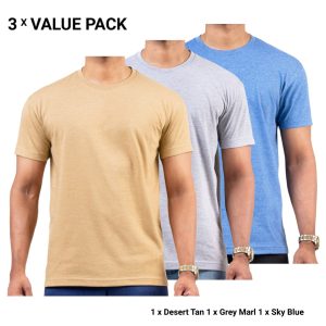 Crew Neck T-Shirts Bundle Pack 0059