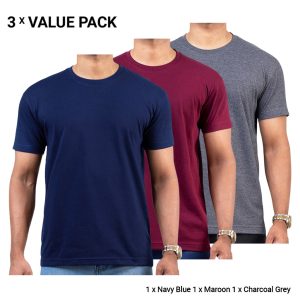 Crew Neck T-Shirts Bundle Pack No-60