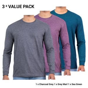 Men's Long Sleeve T Shirts Bundle Pack 0023