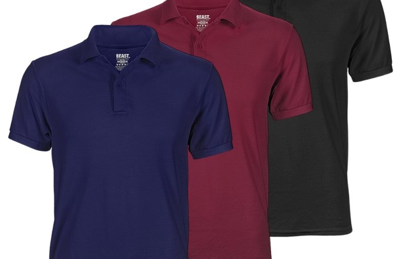 3-Pack Polo T-Shirts for Men – Navy Blue, Maroon, Raven Black – T-Shirt Republic Sri Lanka