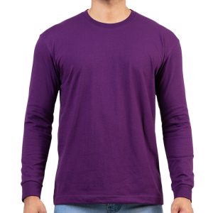 Men’s Purple Long Sleeve T-Shirt in Sri Lanka – Casual Wear for Everyday Style