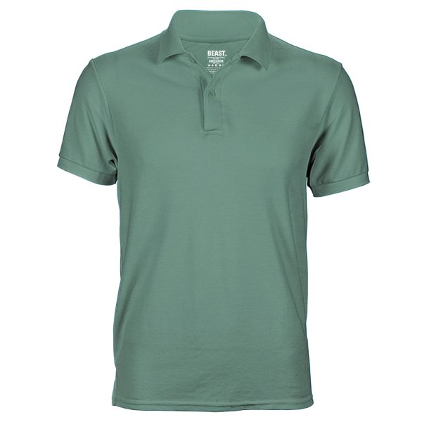 Sage Green Men’s Polo T-Shirt in Sri Lanka – Premium Cotton Polo for Casual and Semi-Formal Wear