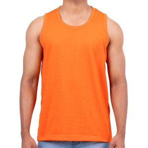 Blaze Orange Casual Tank Top