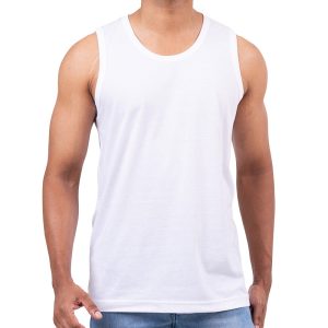 Cotton White Casual Tank Top