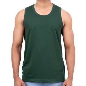 Forest Green Casual Tank Top