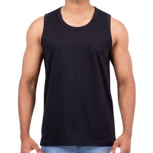 Jet Black Casual Tank Top
