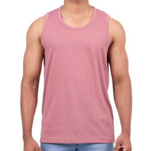 Salmon Pink Casual Tank Top