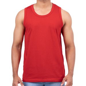 Scarlet Red Casual Tank Top
